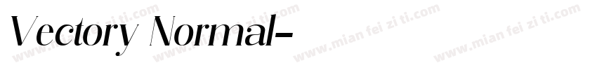 Vectory Normal字体转换